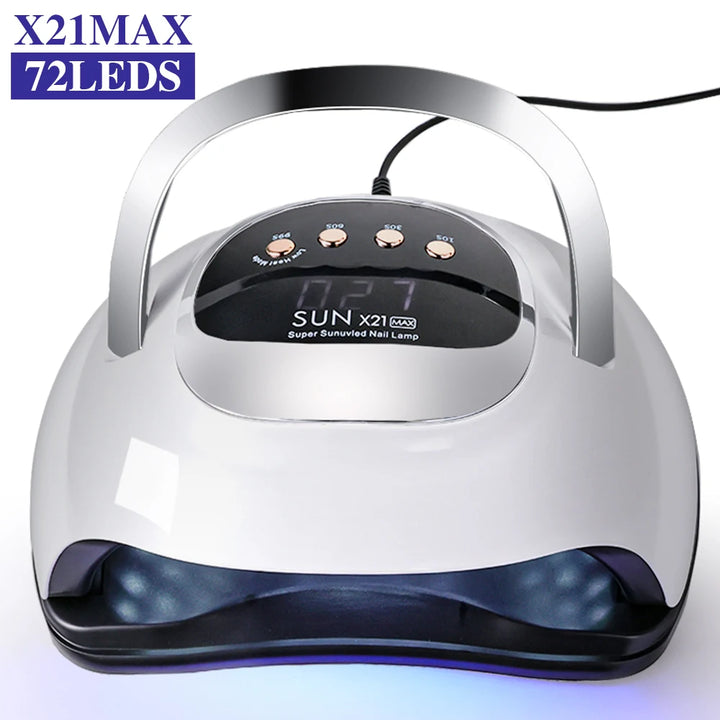 72LED UV Nail Art Lamp Professional High Power Nail Dryer with Sensor Fast Curing Gel Nail Polish Drying Lamp Nail Salon Tools