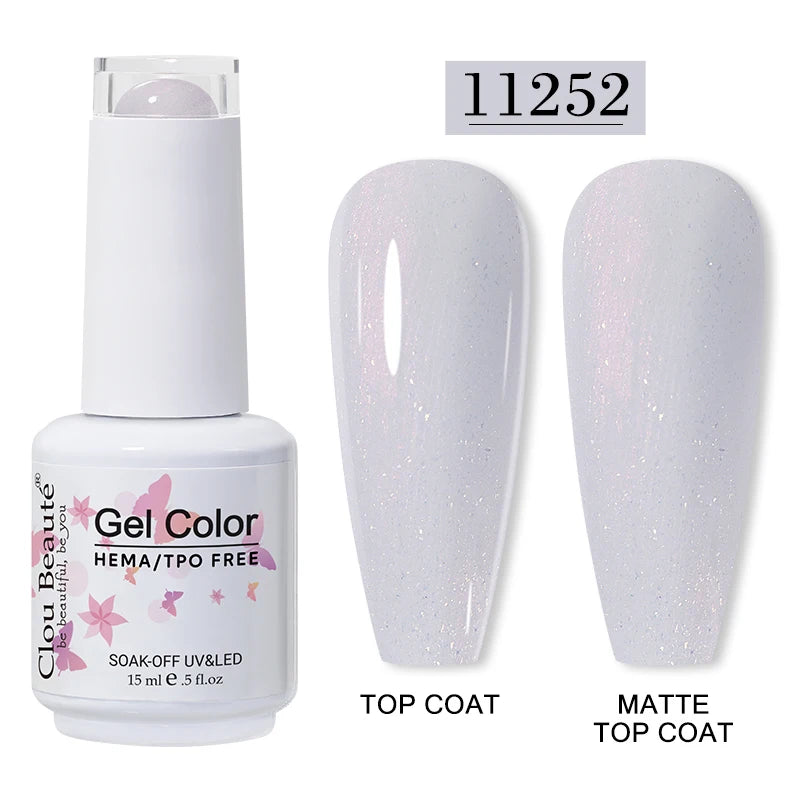 Clou Beaute 15ml HEMA TPO FREE Gel Nail Polish Vernis Semi Permanent UV Nail Art Varnish Lakiery Hybrydowe Manicure Gel Polish