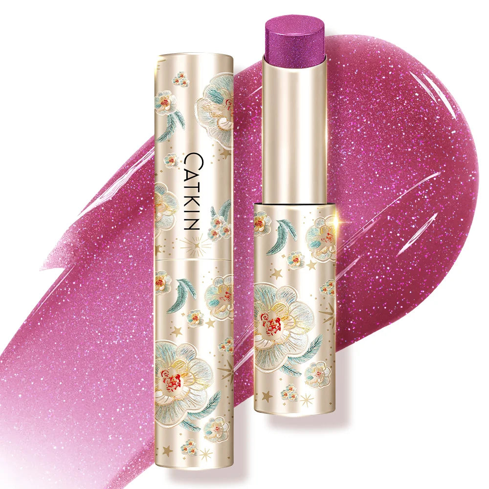 CATKIN GLOSSY LIP BALM Hydrating Lip Balm in 6 Vibrant Colors Moisturize, Protect & Soothe