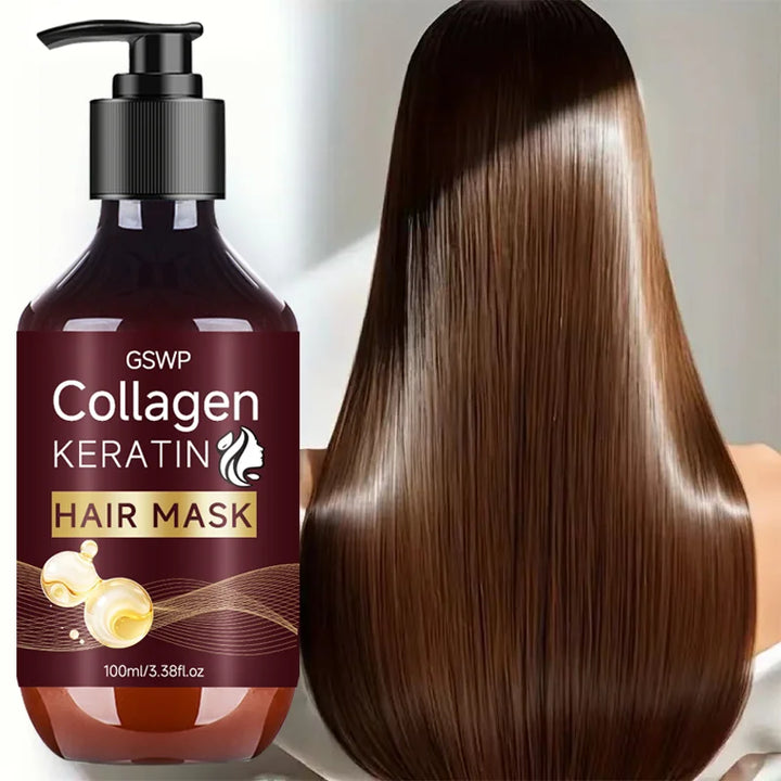 GSWP 7-in-1 Collagen Hair Mask: Lightweight & Residue-Free, Suitable for All Hair Types, an Excellent Gift Choice. 100ml
