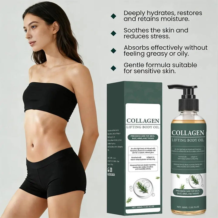 Collagen Body Oil Increased Moisturizing Body Tighten Skin Elasticity Smooth Non-greasy After Shower Body Oil