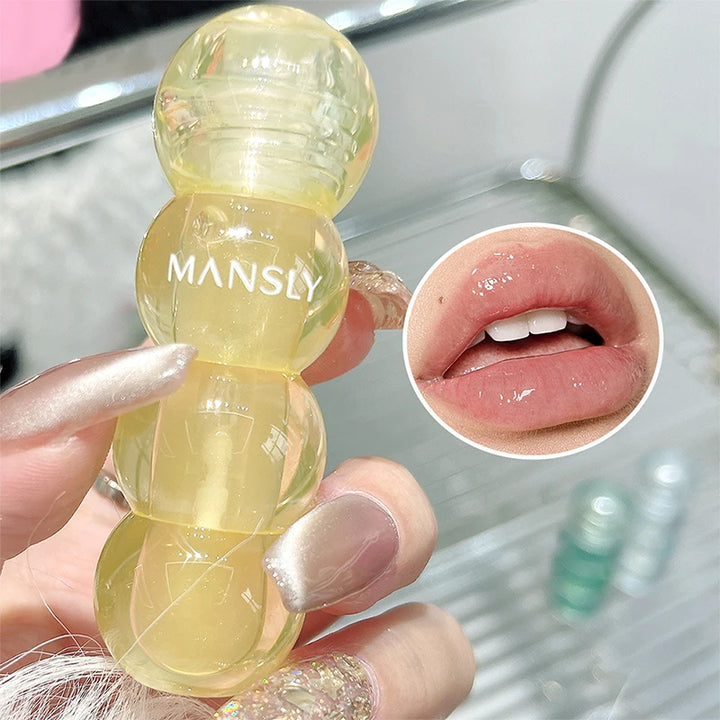 Lip Set Plump Lip Oil long-lasting Moisturizing Lip Gloss Mirror Water natural Transparent No Sticky Gloss Pearl Lip Glaze