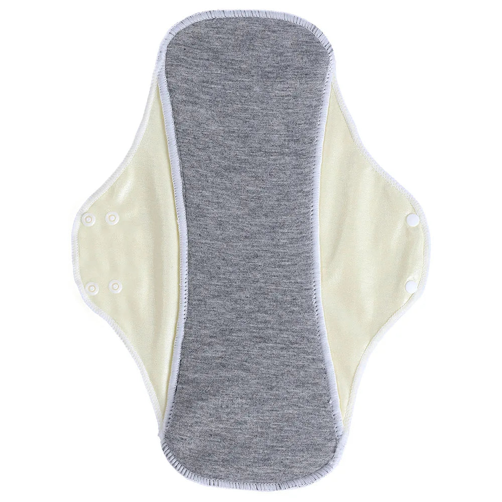 BIAI Large Graphe Sanitary Pads Reusable Menstrual Pads Washable Nursing Pad with Button Waterprooof Sanitary Napkin for Lady