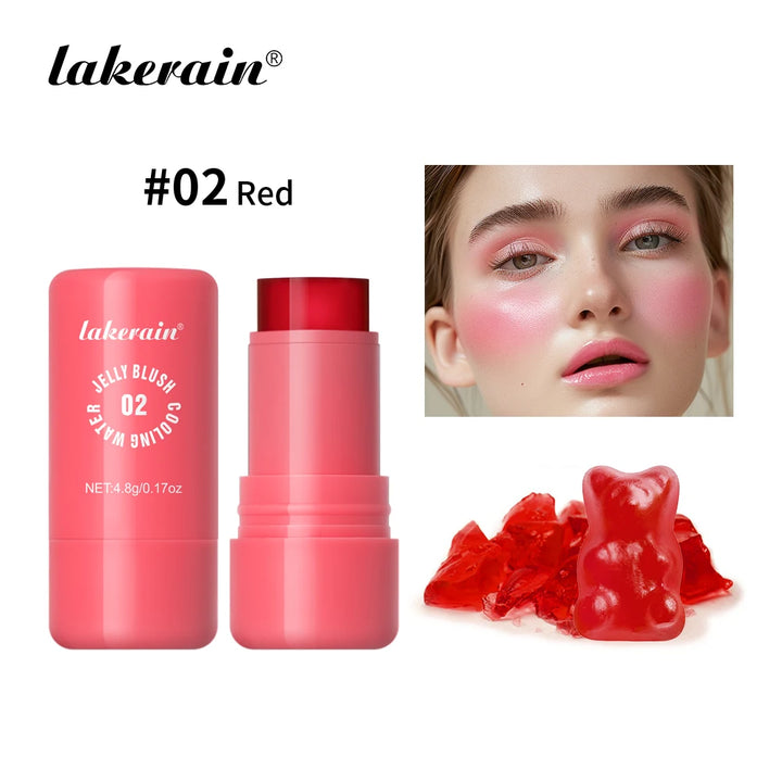 Original Cooling Water Jelly Blush Stick Blush Tinted Cosmetics Tint Stick Watercolor Multi-Use Matte Blush Makeup For Women
