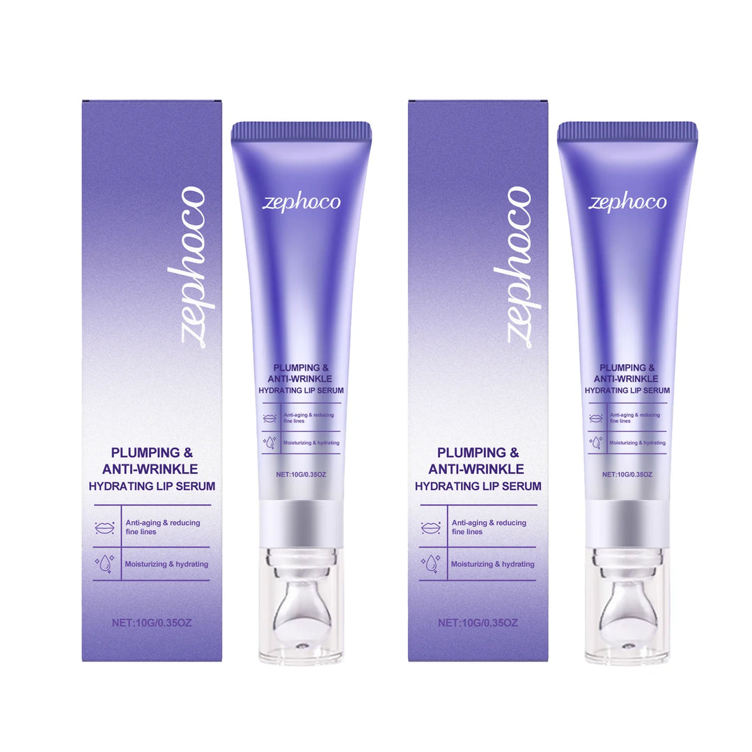zephoco Lip Plumping Serum Hydrating Gloss Treatment For Dry Chapped Lips Moisturizing Care Volumizing Enhancer Soft Smooth