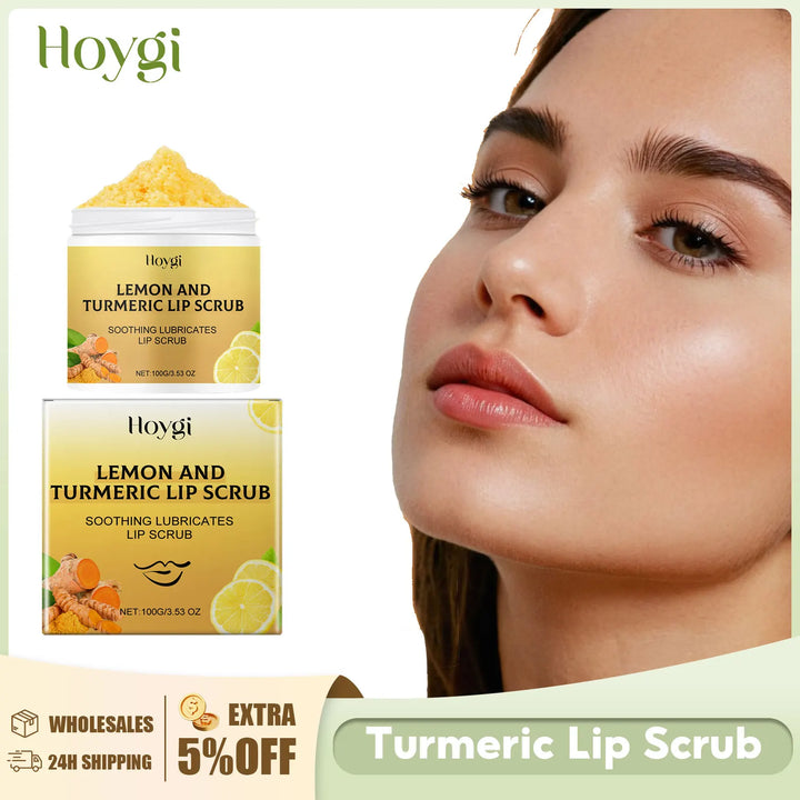 Turmeric Lip Scrub Exfoliating Dead Skin Removal Fade Lip Lines Reduce Melanin Moisturizing Nourishing Chapped Lip Care Products