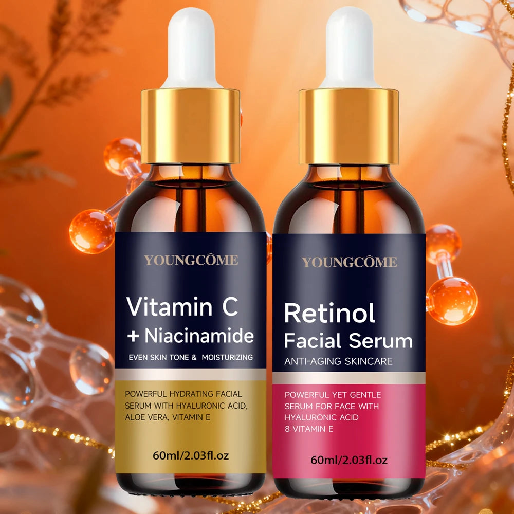 YOUNGCOME Retinol Anti-Wrinkles Serum Pore Shrinking Hydrating Moisturizing Essence Pigment Spots Remove Skincare For All Skin