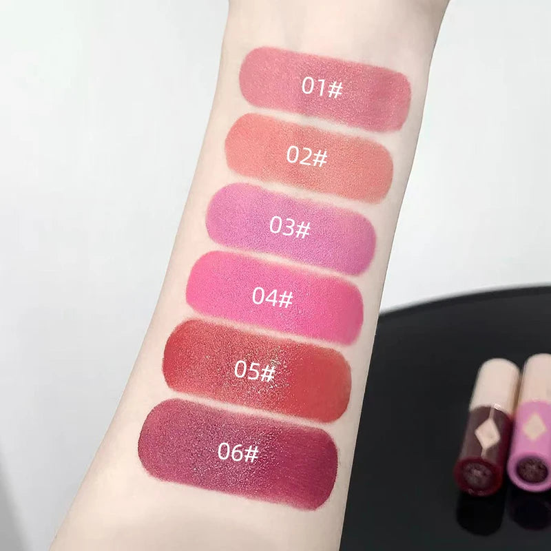 Jelly Blush Stick Multi-use Lip & Cheek Tint Soft Glow Hydrating Glowing Natural Low Saturation Pink Purple Blush Korean Makeup