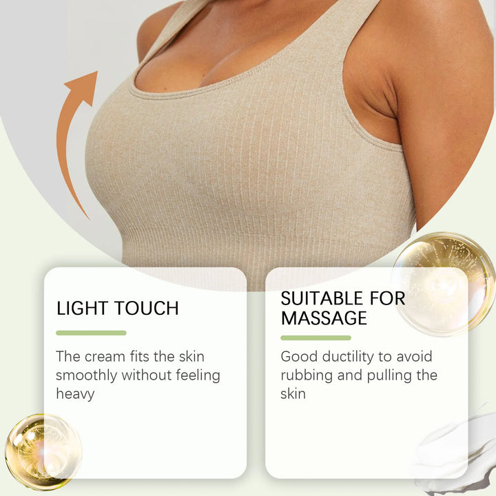 Breast Firming Cream Lifting Tightening Moisturizing Anti-Sagging Improves Elasticity Fast Absorbing for Women's Bust Care