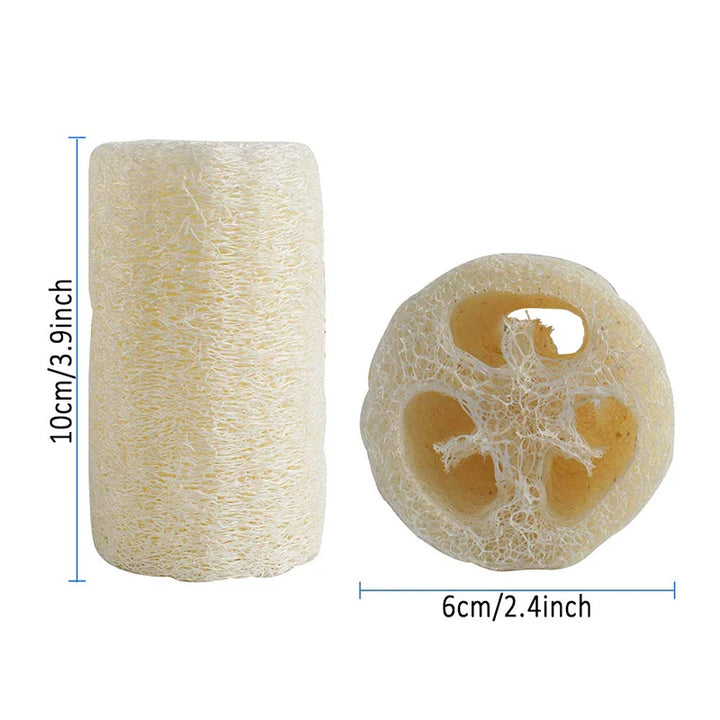 4Pcs/pack Organic Loofahs Loofah Spa Exfoliating Scrubber natural Luffa Body Wash Sponge Remove Dead Skin Made Soap 4 Inch