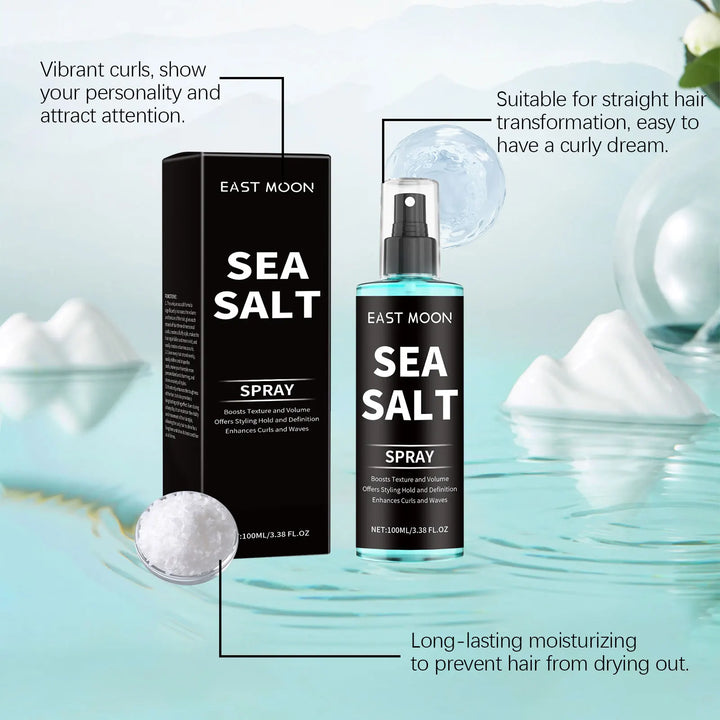 2025 Sea Salt Curl Styling Elastic Hair Spray,Non-Sticky Beach Waves for Lazy Curls Refreshing Hair Spray,Sea Salt Curling Spray