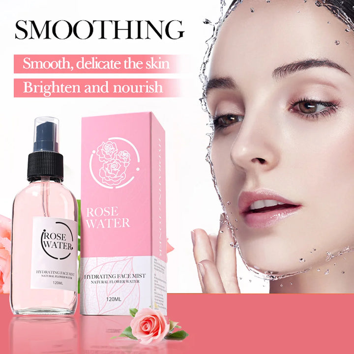120Ml Rose Pure Dew Toner Facial Moisturizing And Firming Lotion For Daily Use Essence Extracted From Plants Holiday Gifts Trave