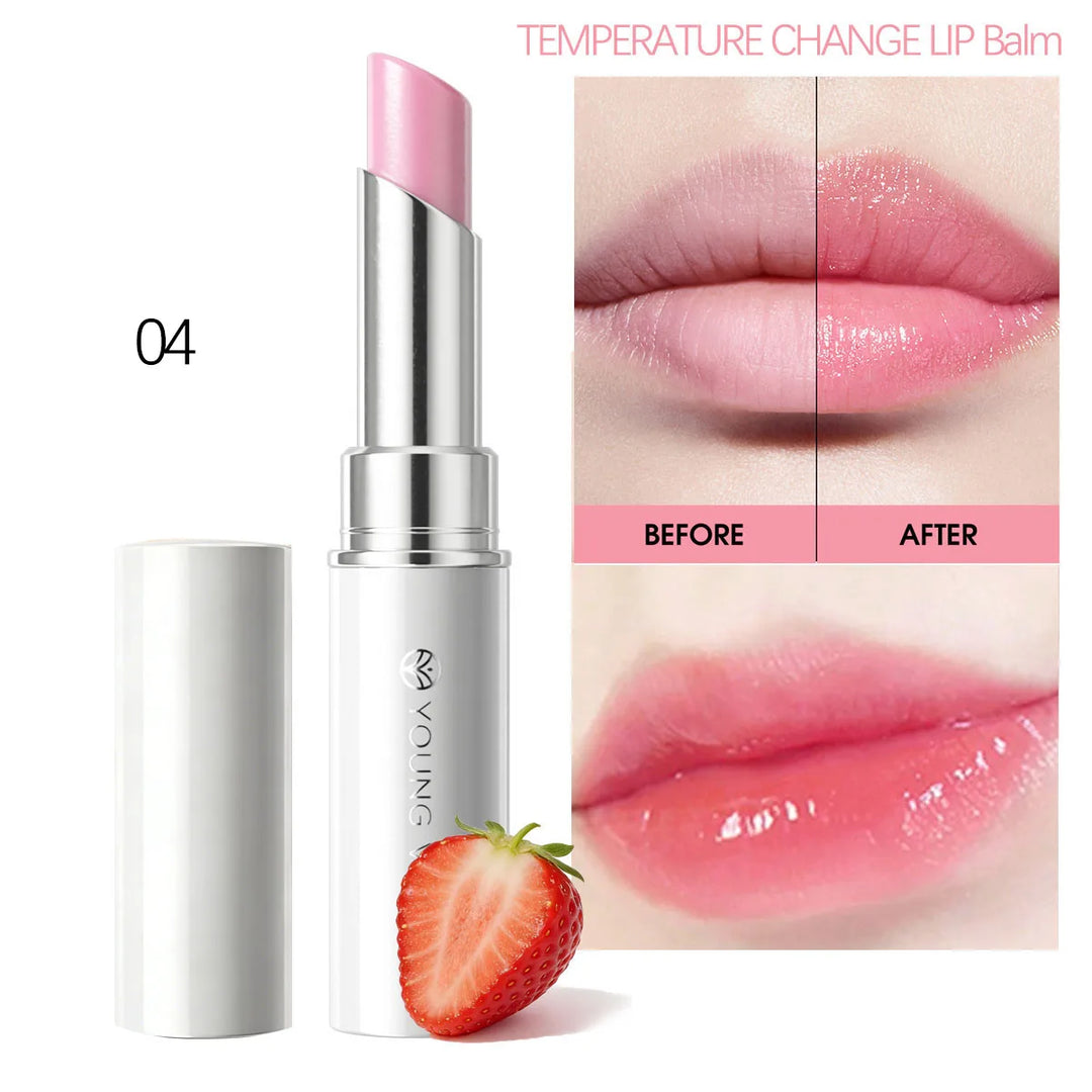 Goody Bunny Lip Balm Color Changing Moisturizing Repairing Lipstick Waterproof Anti-Dry Cracked Warm Change Lipstick