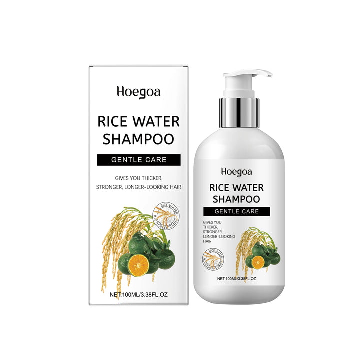 Rice Shampoo Reduce Loss Hair Growth Nourishing Scalp Deeply Cleansing Dandruff Restore Split Hair Shampoo For Dry Damaged Hair