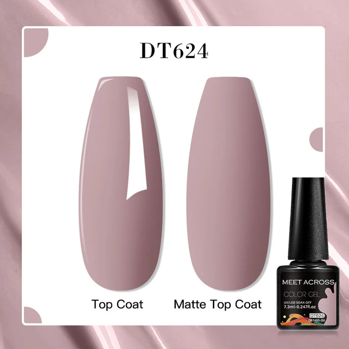 MEET ACROSS 7ml Porcelain White Cat Eye Gel Polish Holographic Glitter Magnetic Galactic Effect Gel Nail Polish Soak Off UV Gel