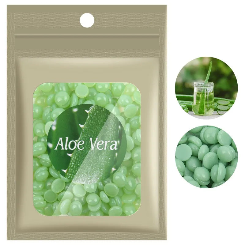 No Strip Hair Removal Wax Fast Painless Depilatory Hard Wax Beans Unisex Eyebrow Face Leg Bikini Arm Full Body Hair Removal Bean