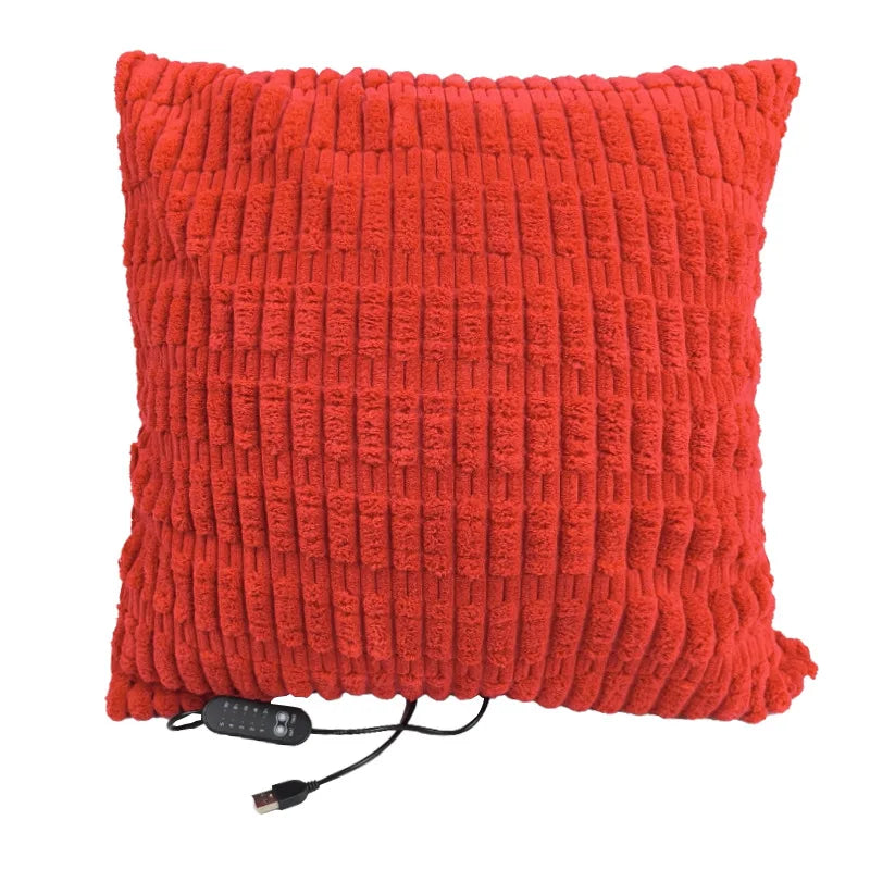 45x45cm USB Electric Cushion Portable Heating Pillow 5-Block Temperature Control Menstrual Cramps Period Pain Relief Heated Pad