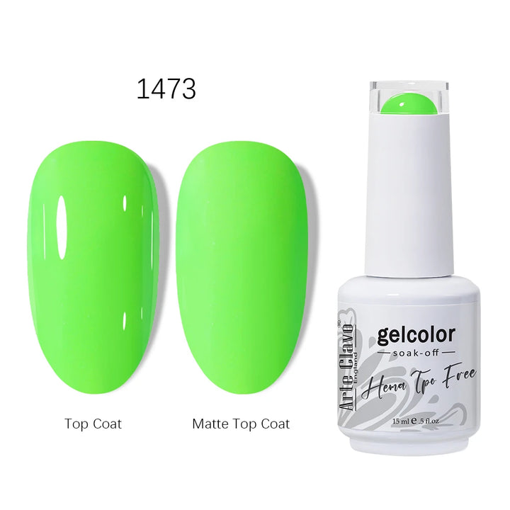 Arte Clavo 15ml HEMA TPO FREE Gel Nail Polish Pink Hybrid Nail Manicure Semi-permanent Enamels Varnish For UV LED Nails Supplies