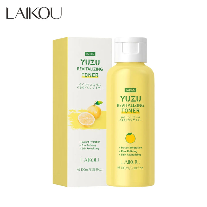 Japanese YUZU Facial Toner 100ml Deep Hydration Refining Pores Brighten Skin Long Lasting Moisturizing Revitalizing Care