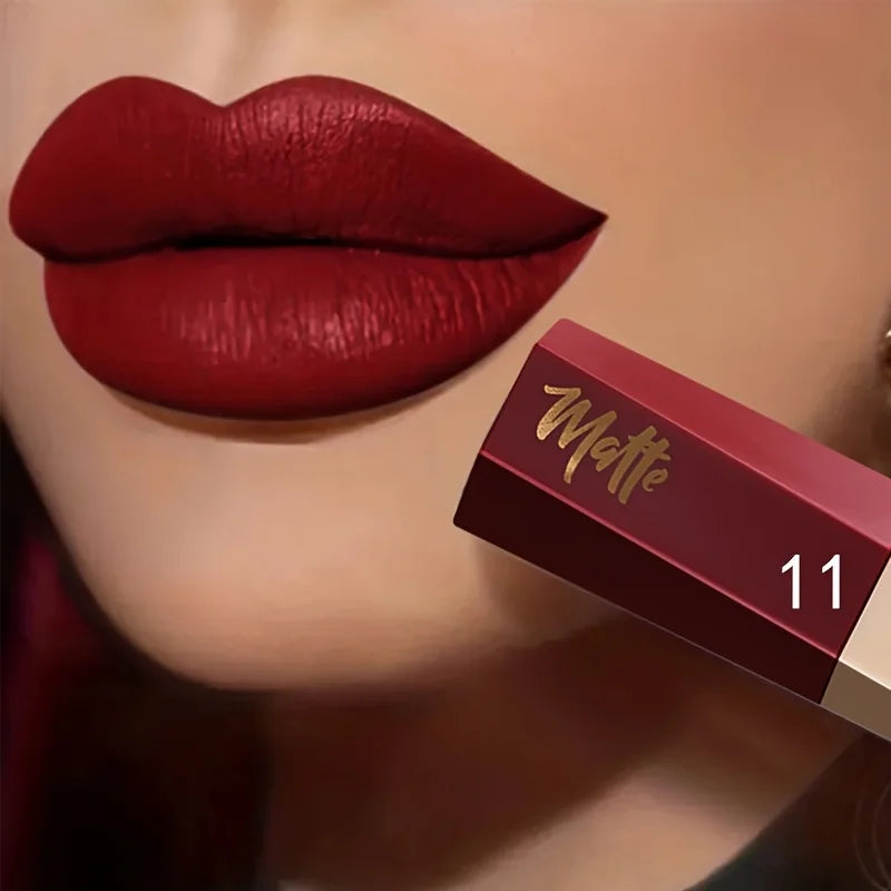 Velvet Matte Liquid Lipstick, Lightweight Thin-as-Fog Texture, Long Lasting Waterproof Lip Makeup Gift for Women