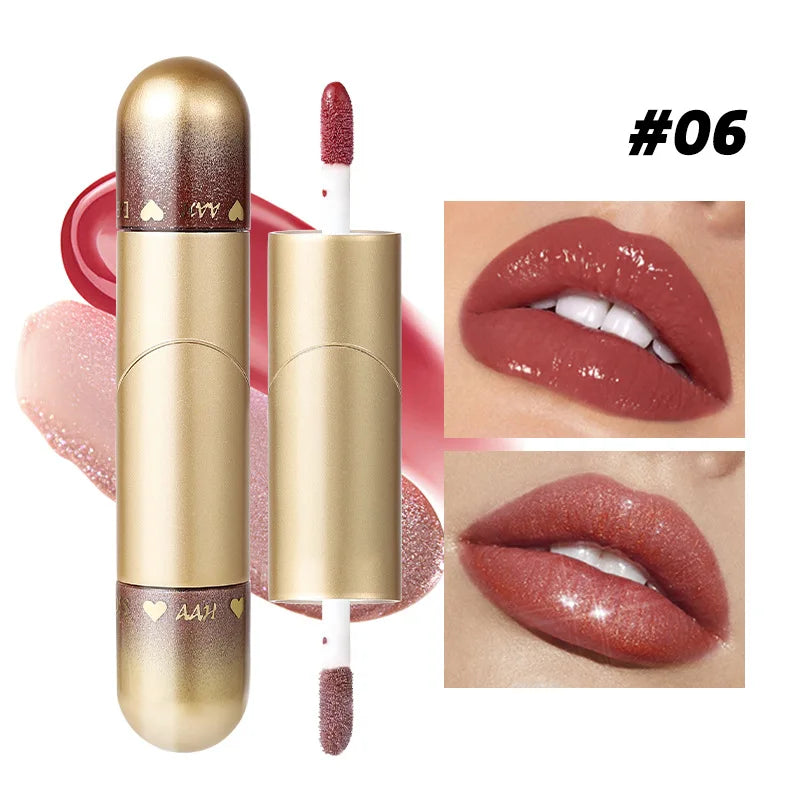 Hydrating Plumping High-Shine Lip Oil Mirror Gloss for Moisturized Luscious Lips Long-Lasting Comfortable Wear Lip Care