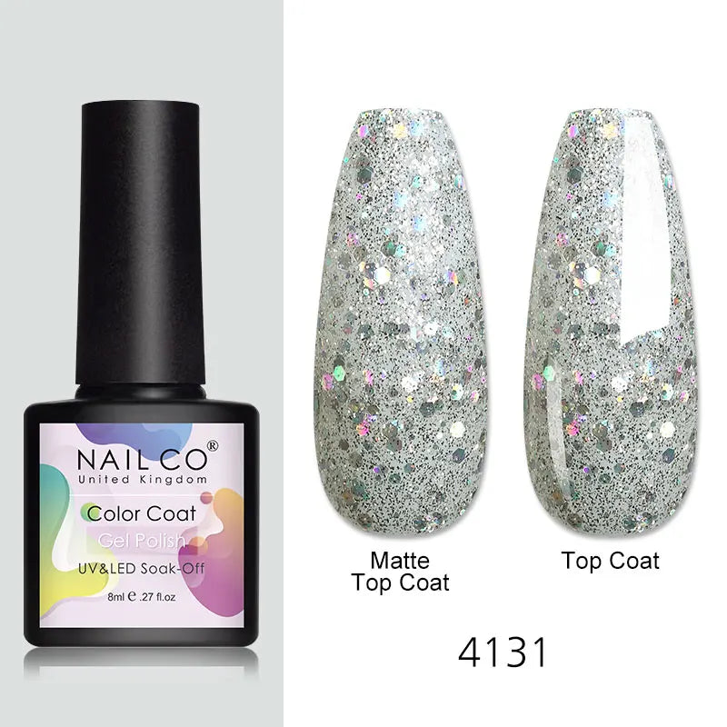 NAILCO 131Colors Vernis Semi Permanent UV Varnish Gel Nail Polish Nails Art Gel Manicure TOP BASE Varnish Hybrid