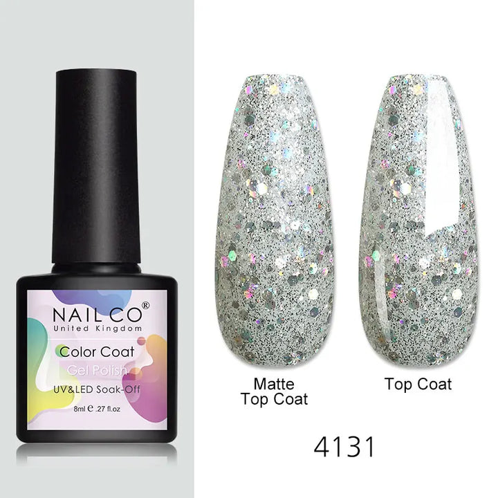 NAILCO 131Colors Vernis Semi Permanent UV Varnish Gel Nail Polish Nails Art Gel Manicure TOP BASE Varnish Hybrid