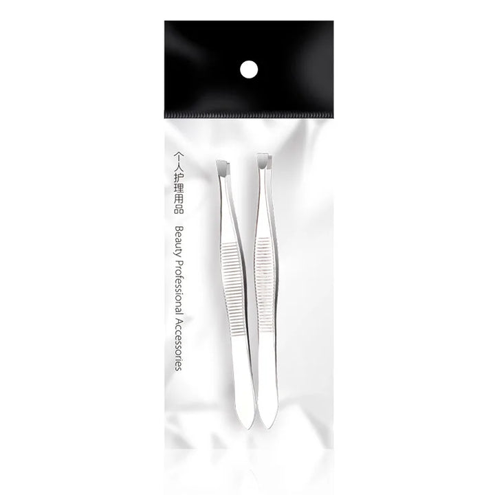FEITA Professional Eyebrow Tweezers Beauty Fine Hairs Puller Stainless Steel Slanted Brow Clips Removal Makeup Tools for Woman