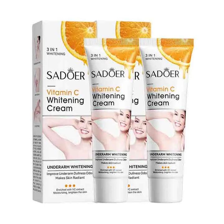 SADOER Vitamin C Body Lotion Moisturizing Armpit Body Care Nourishing Anti Drying Tender Smooth Exfoliating Creams Skin Care