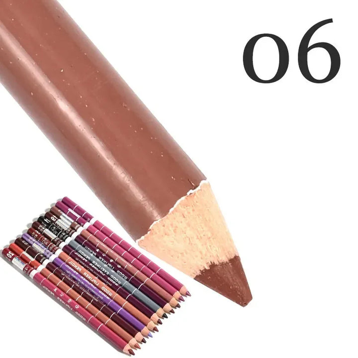 28-Colors Waterproof Lip Liner Matte Nuede Red Long Lasting Makeup Pens Non-stick Cup Lipstick Women Party Makeup Lip Cosmetics