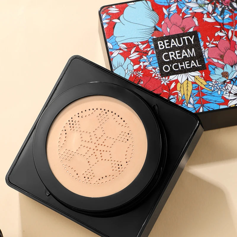 Mushroom Shaped Air Sponge Bb Cream Foundation Concealing Long Lasting Moisturizing Natural Makeup Lightweight and Non Creased