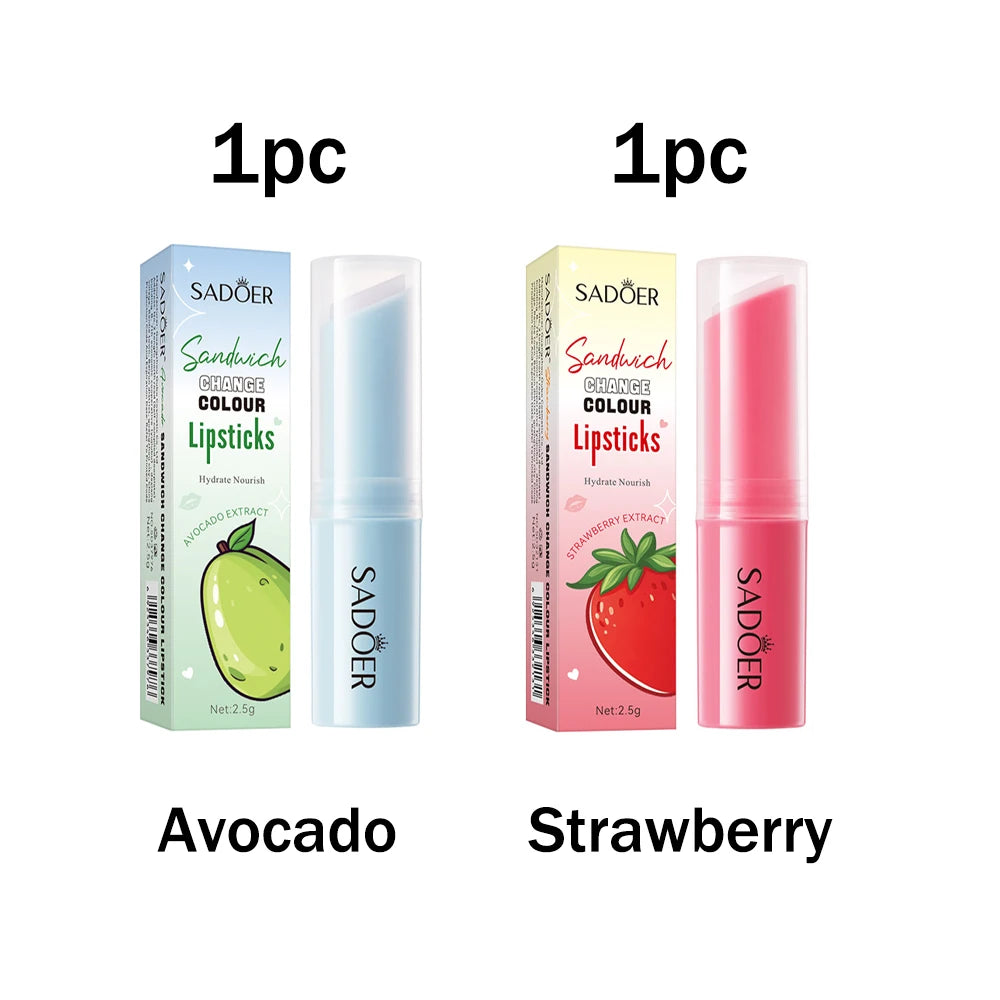Honey Peach Sandwich Warm Changing Water Lipstick Moisturizing Warm Changing Lipstick 2.5g