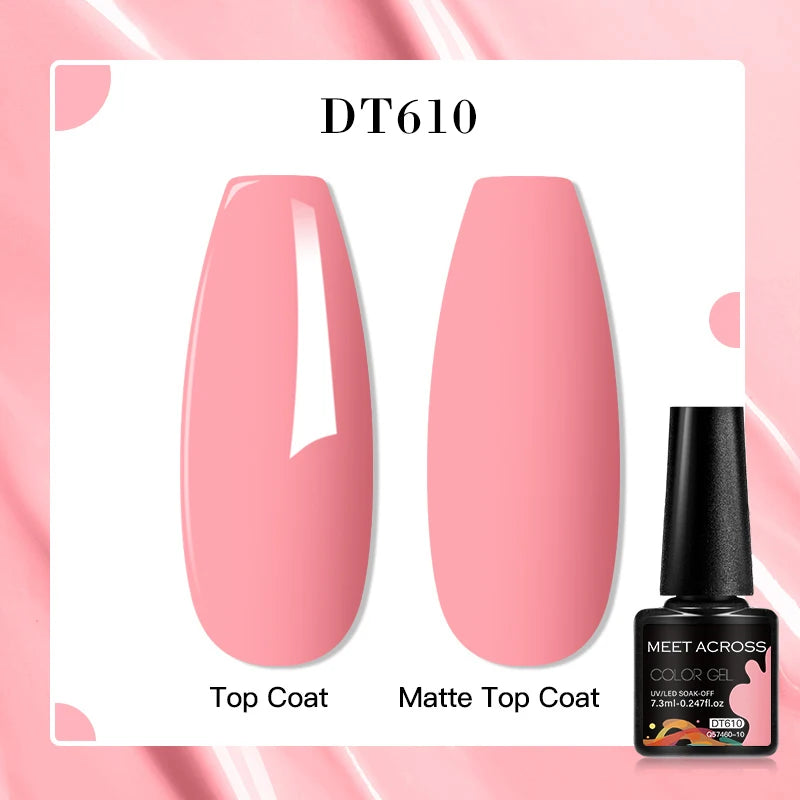 MEET ACROSS 7ml Porcelain White Cat Eye Gel Polish Holographic Glitter Magnetic Galactic Effect Gel Nail Polish Soak Off UV Gel