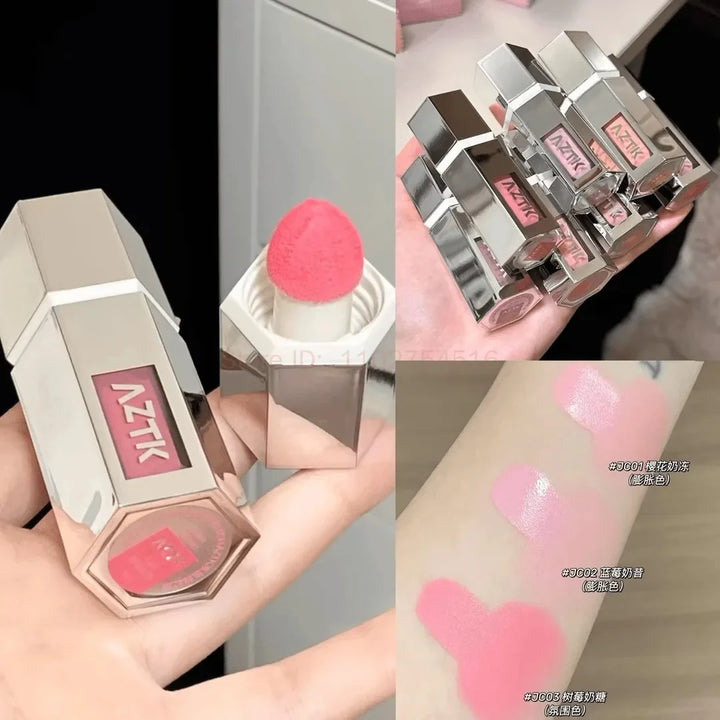 AZTK Jelly Color Liquid Blusher Rendering Moisturizing Color Expands and Contracts Long Lasting Liquid Cheek Face Makeup