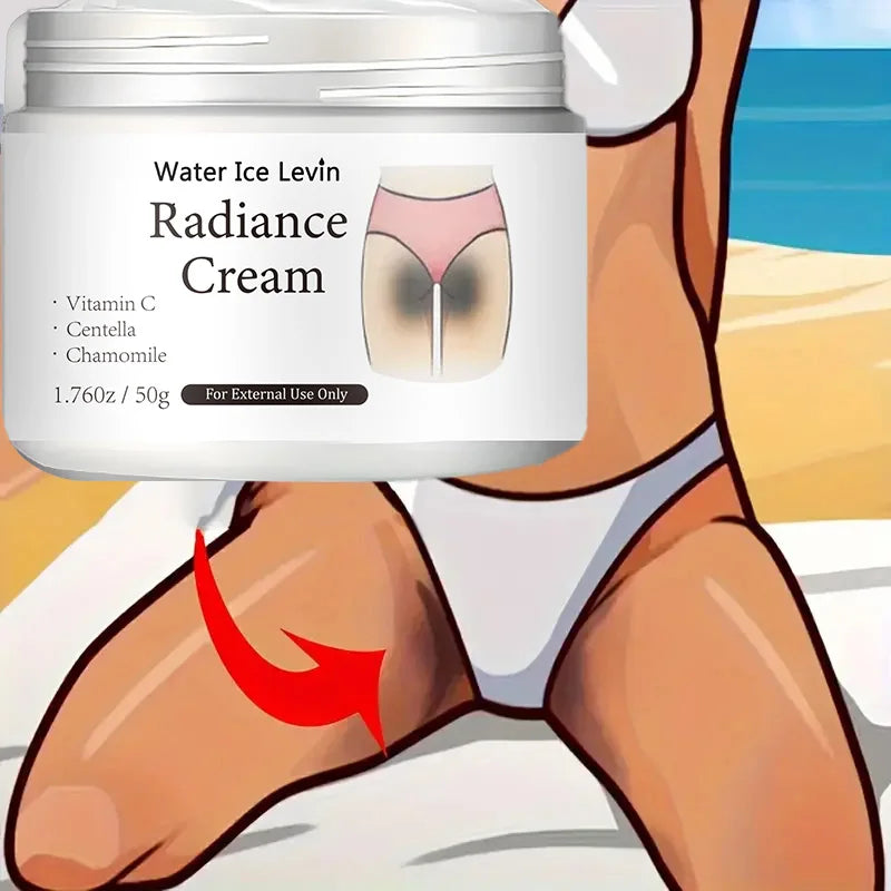 50g Brightening Cream - Contains Vitamin C, for private areas, underarms, joints, improves the appearance of melanin, brightens the skin on the inner thighs and buttocks