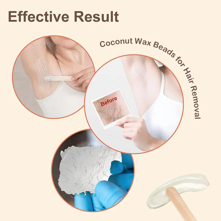 100/500g Hot Film Painless Waxing Beads Depilatory Wax Beans Hard Wax Beans Heating Wax Machine Bikini Face Body Hair Removal