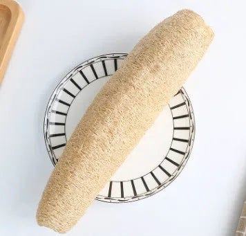 2024Natural Loofah Luffa Loofa Bathing Massage Pot Bowl Scrubber Spa Long Bath Body Shower Sponge Scrubber  bathroom accessories