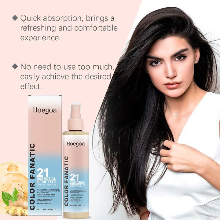 Heat Protectant Spray Protection For Color Treated Hair Thermal Protection Anti Frizz Detangling Leave In Conditioner Hair Care