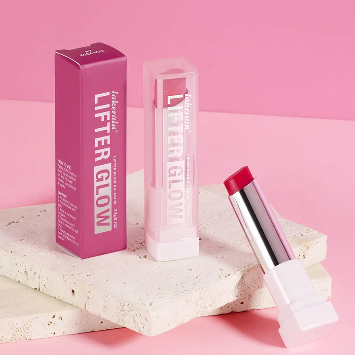 Lifter Glaze Oil Lip Balm with Hyaluronic Acid and Hydrating Oil Blend Lip Balm with 24HRs of Smooth Moisturizing Pink