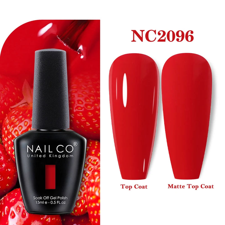 NAILCO 131Colors Vernis Semi Permanent UV Varnish Gel Nail Polish Nails Art Gel Manicure TOP BASE Varnish Hybrid