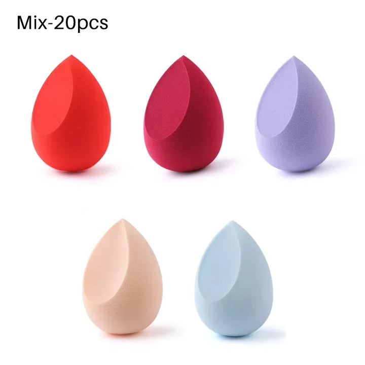 20/5/1pcs Makeup Sponge Concealer Smooth Cosmetic Powder Puff Cut Shape Foundation Water Drop Bevel Make Up Blender Tools