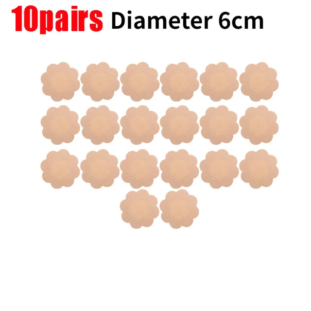 20Pcs Breast Lift Tape Adhesive Nipple Cover Bra Push Up Invisible Bra Stickers Pasties for Party Dress Underwear Accessories