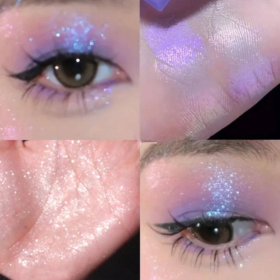 7-Color Diamond Liquid Highlighter Spray Waterproof High Gloss Glitter Body Bronzer Face Contour Makeup for Women Cosmetics