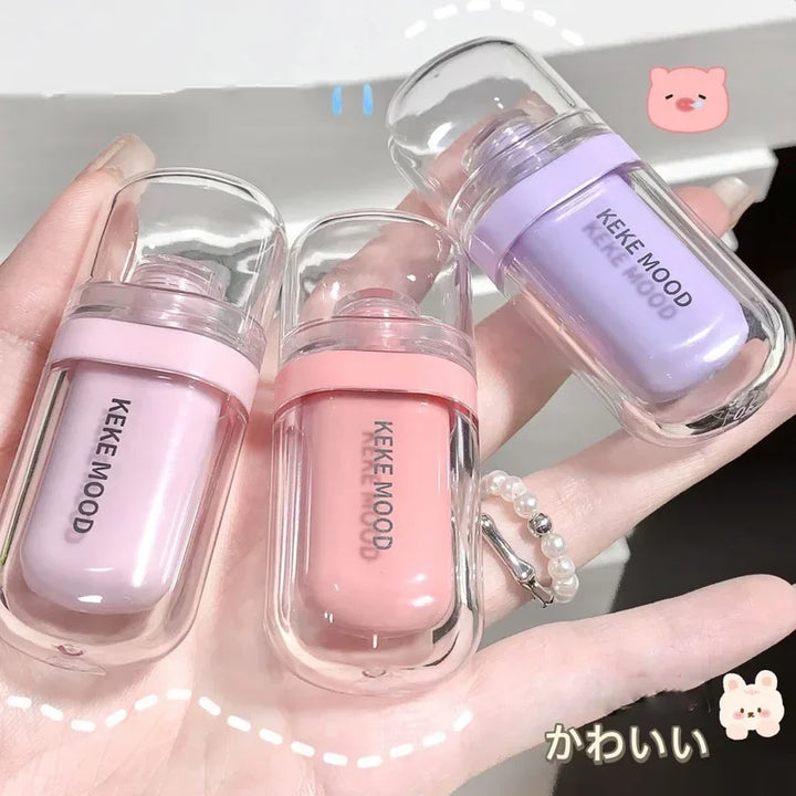 Crystal Glossy Lip Glaze Jelly Mirror Water Lip Gloss Lasting Moisturizing Sexy Lips Tint Korean Lip Glaze Girl Beauty Cosmetics