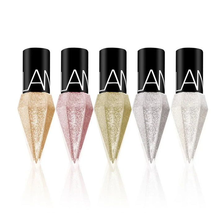 Shiny Eye Liners Pigment Silver Rose Gold Color Liquid Glitter eyeshadow Professional Eyeliner Beauty Cosmetics Makeup for Women