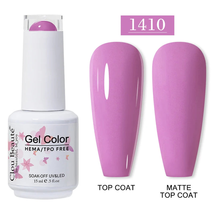 Clou Beaute 15ml HEMA TPO FREE Gel Nail Polish Vernis Semi Permanent UV Nail Art Varnish Lakiery Hybrydowe Manicure Gel Polish