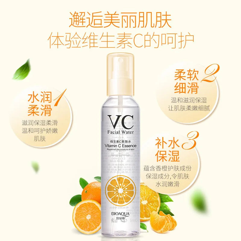 BIOAQUA Vitamin C Toner Whitening Moisturizing Refreshing Shrinking Pore VC Spray Firming Facial Water Skin Care