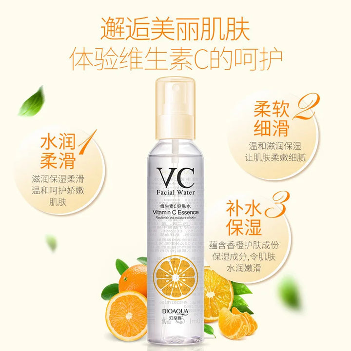 BIOAQUA Toner Vitamin C  Moisturizing Refreshing Shrinking Pore VC Spray Firming Facial Water Skin Care