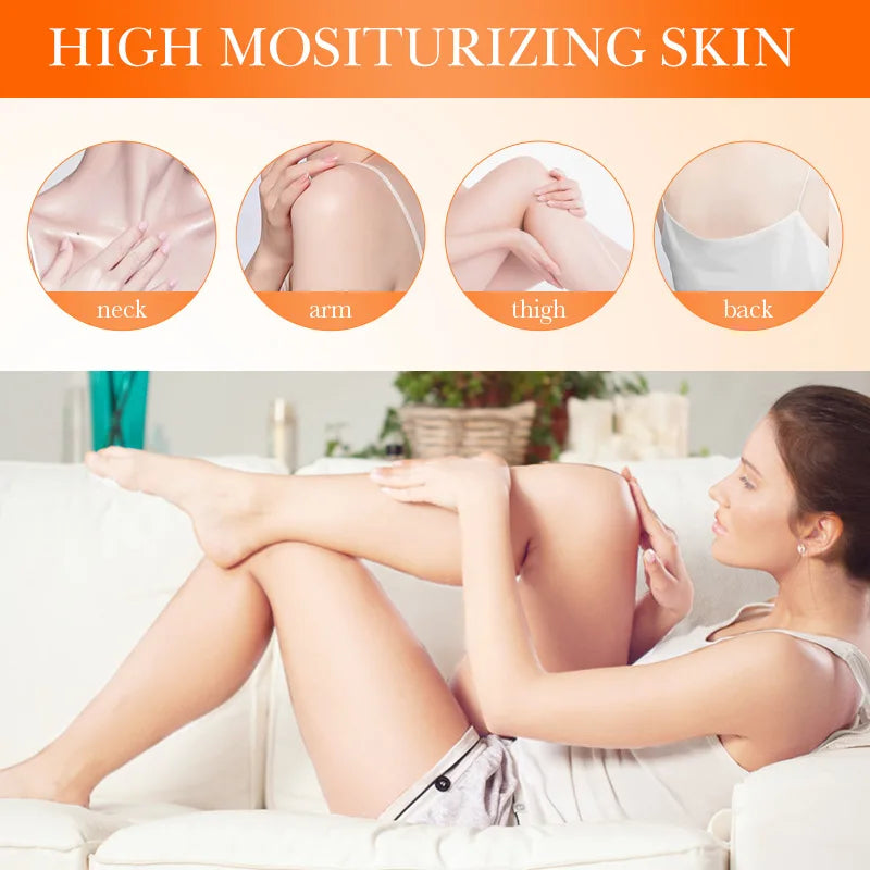 300ml Turmeric Body Cream Dark Spots Whitening Lotion Vitamin C Moisturizing Face Cream Tender Firming Body Skincare