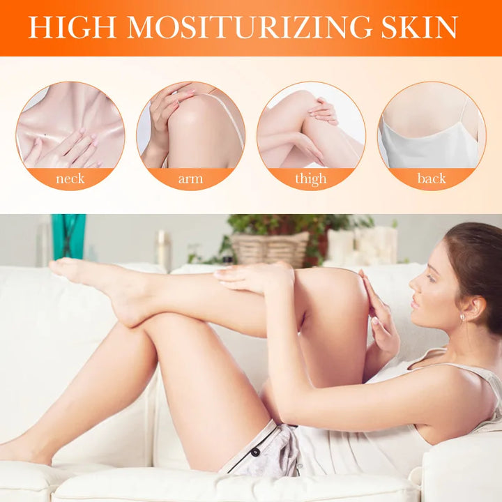 300ml Turmeric Body Cream Dark Spots Whitening Lotion Vitamin C Moisturizing Face Cream Tender Firming Body Skincare